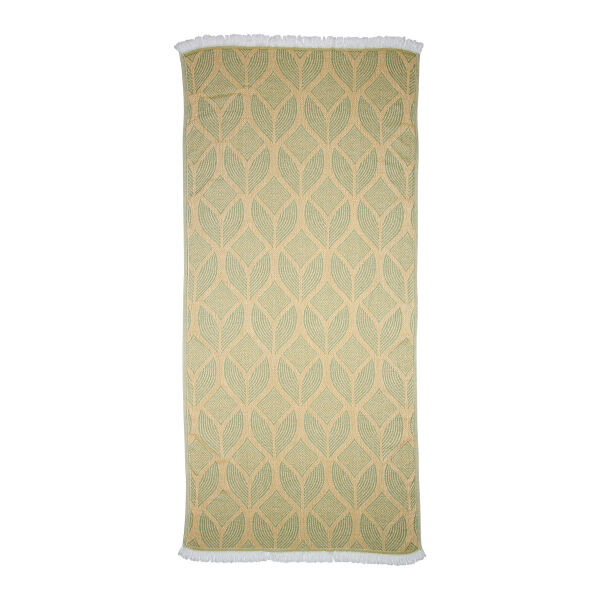 Fouta Botanic Art Mustard-Green