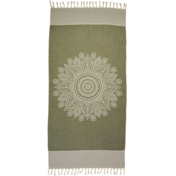 hamamdoek boho chive green frontside