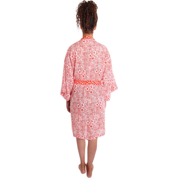 Balyy batik long kimono Zebra Red