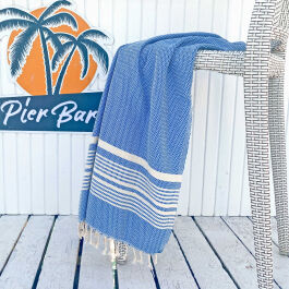 Fouta Serviette De Hammam En Coton - 200x100 Cm, Absorbante, Séchage Rapide, Franges Dorées/argentées - 11