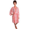 Balyy batik long kimono Zebra Red