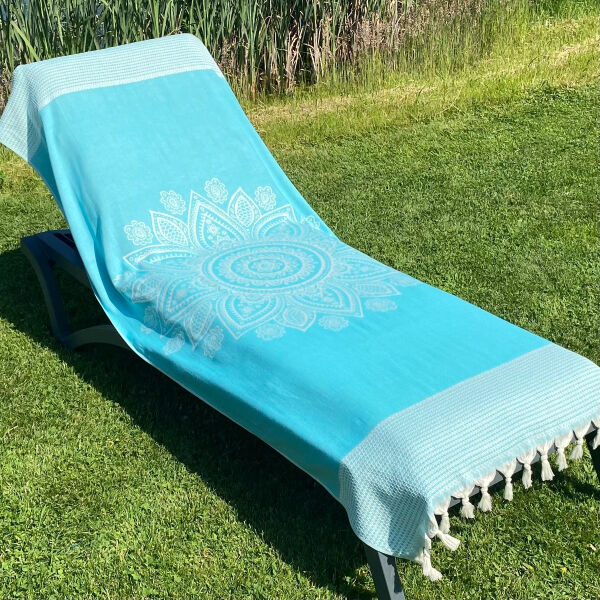 Hammamtowel Boho Peacock Blue