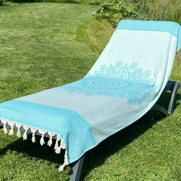 Hammamtowel Boho Peacock Blue