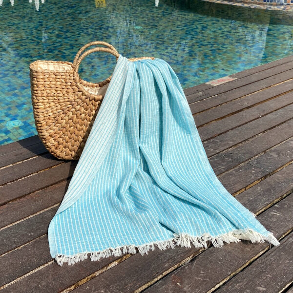 Hammamtowel Breton  Turquoise