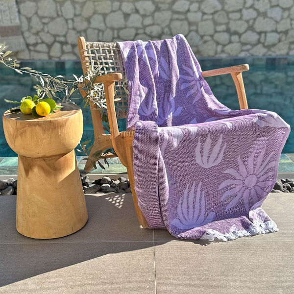 Hamamdoek Palm Beach Purple-Lilac