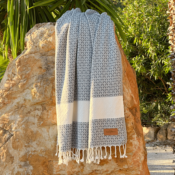 Hammamtowel Peacock Grey
