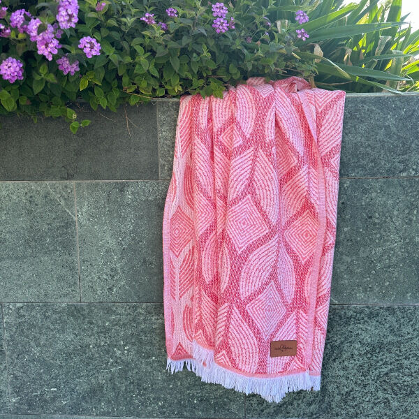 Hamamtuch Botanic Art Orange - Peach