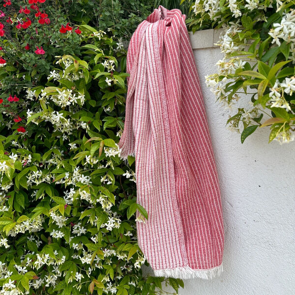 Fouta Breton  Dark Red