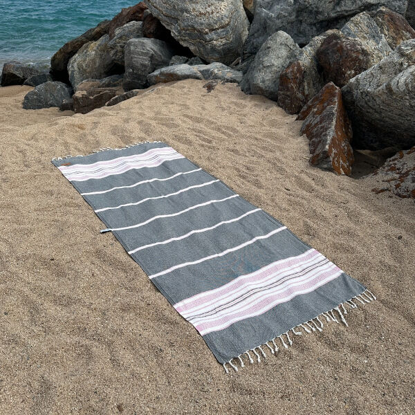Hammamtowel Sea Me Black - Pink