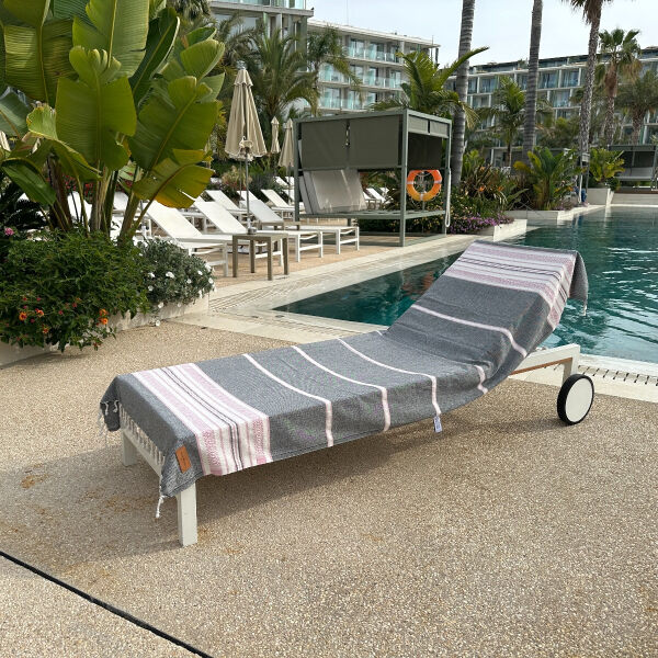 Hammamtowel Sea Me Black - Pink