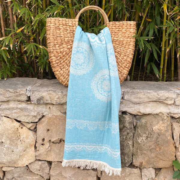 Hamamtuch Bohemia Turquoise