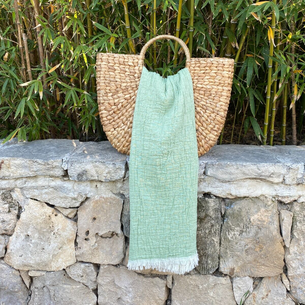 Hamamdoek Muslin  Pistache green