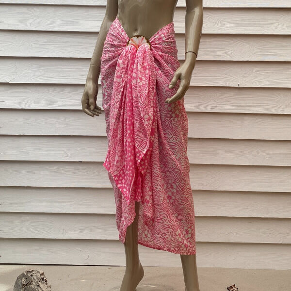 Pareo Batik met Gesp Zebra Pink