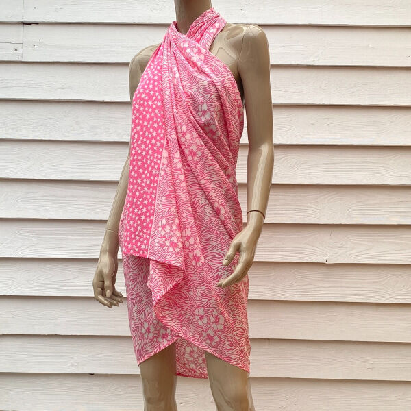 Pareo Batik met Gesp Zebra Pink