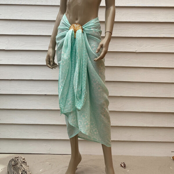 Pareo Batik met Gesp Zebra Mint