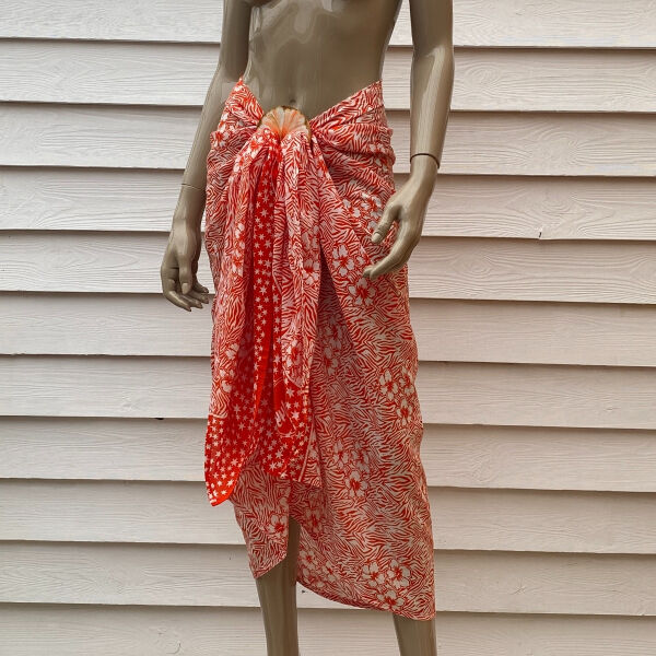 Pareo Batik met Gesp Zebra Red