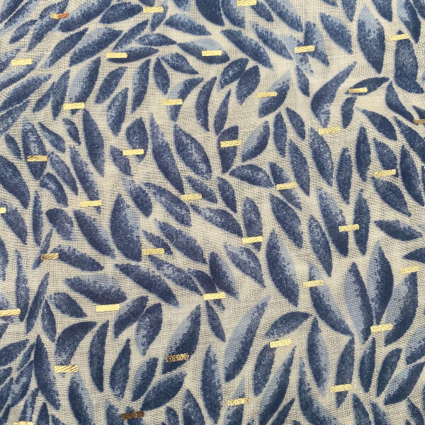 Pareo Leaves  Blue-Gold