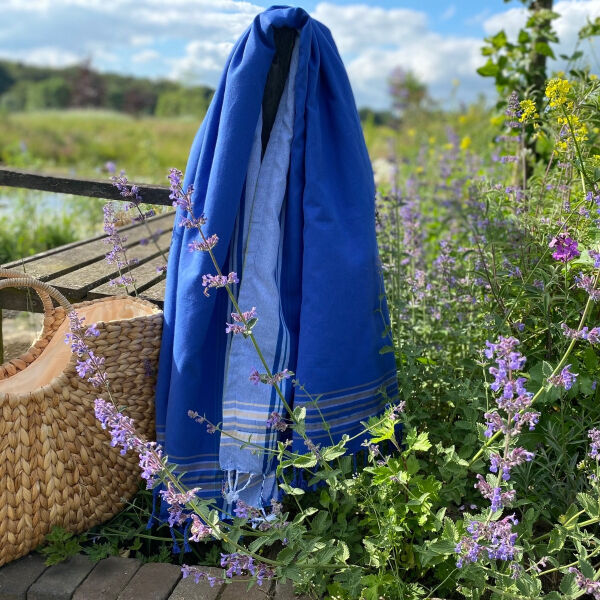 Kikoy Strandlaken Bahamas Blauw