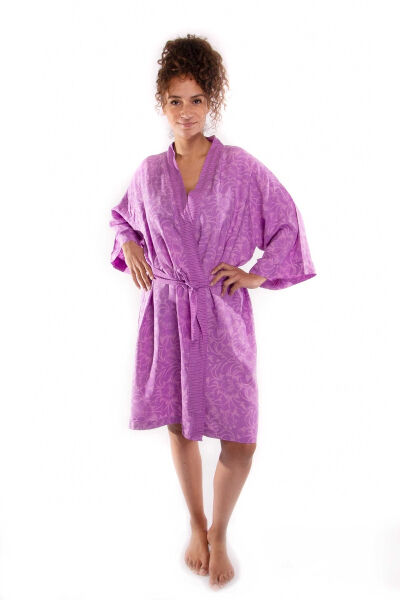 Short kimono Balyy Batik Lilac Flower