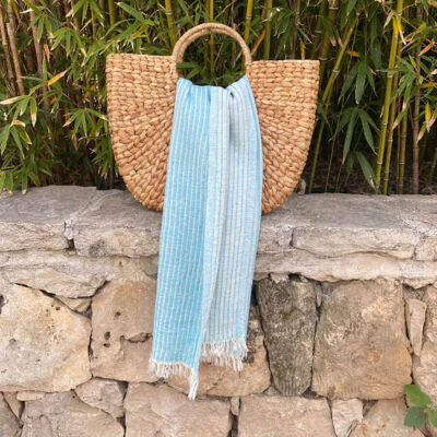 Hammamtowel Breton  Turquoise