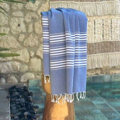 Hammamtowel Travel size 3 Classic Blue