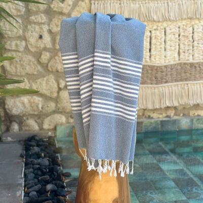 Hammamtowel Travel size 3 Dark Blue