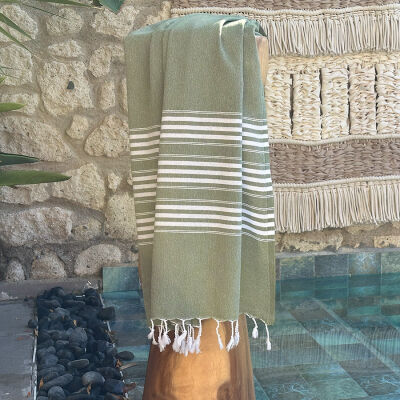 Hammamtowel Travel size 3 Olive Green