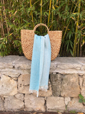Hammamtowel Breton  Turquoise