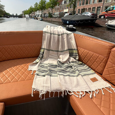 Hammamtowel Coconut  Beige - Green