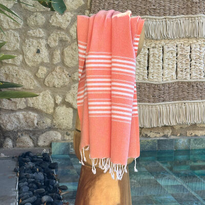 Fouta Travel size 3 Coral