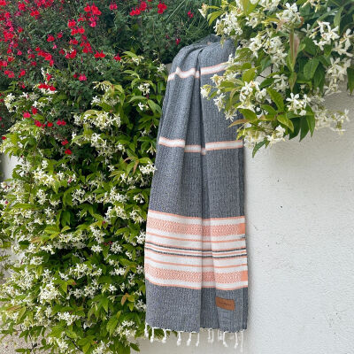 Hammamtowel Sea Me Black-Orange