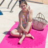Fashion4wellness hamam strandlaken beachtowel Zennn Fuchsia